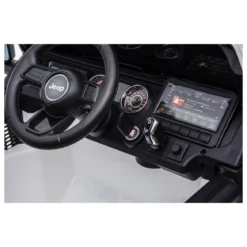 Jeep Rubicon Bianco Macchina Elettrica a Batteria 12 V Telecomando