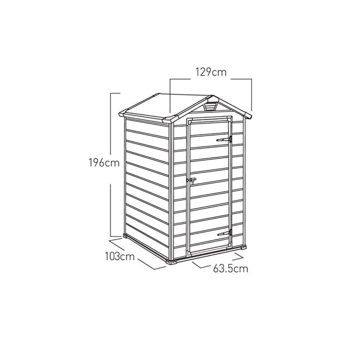 Keter Box da Giardino Ripostiglio Manor 129x103 cm da Giardino
