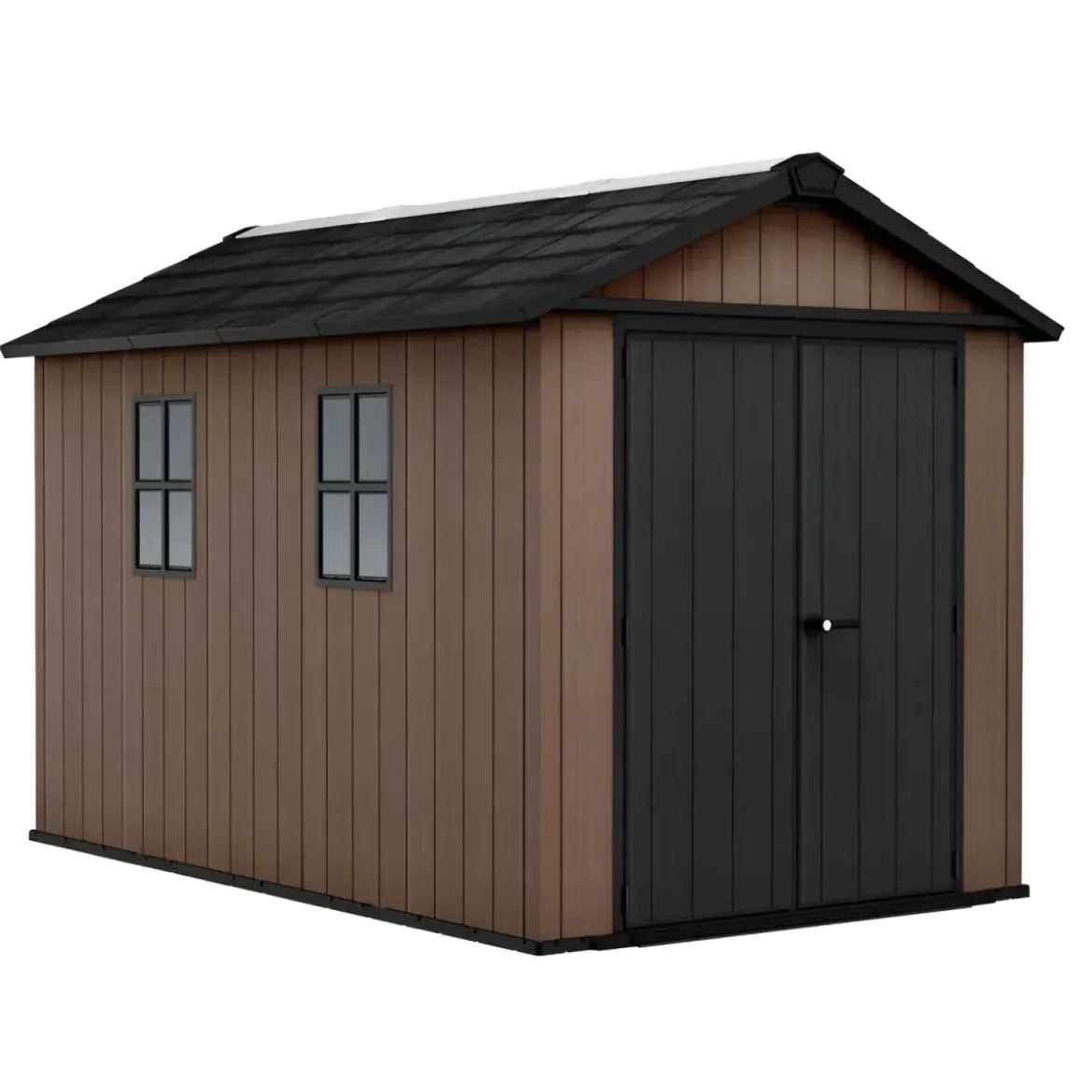 Keter Newton Plus Casetta da Giardino 230x350 PVC Effetto Legno 2 Ante