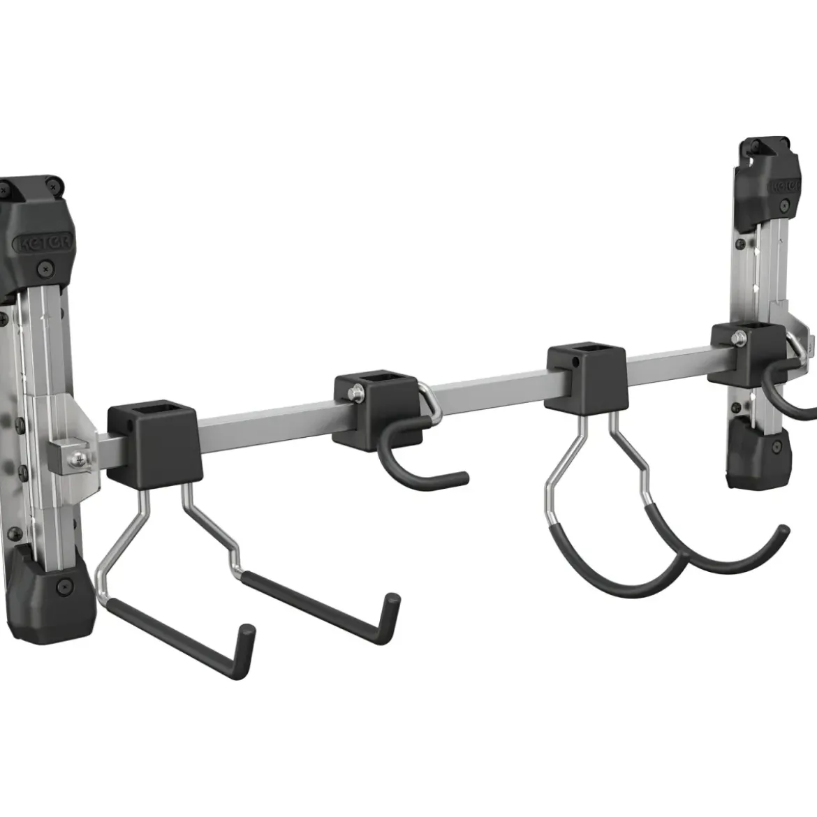 Kit Appendi Attrezzi Keter per Casette da Giardino 4 Ganci 74x15x30cm