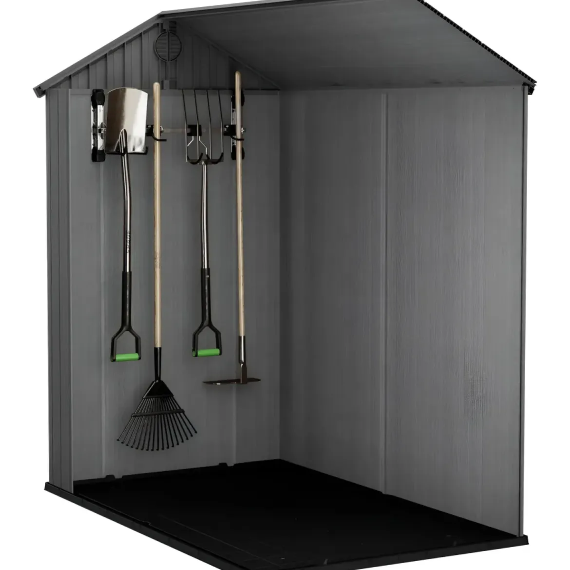 Kit Appendi Attrezzi Keter per Casette da Giardino 4 Ganci 74x15x30cm