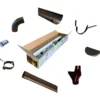 Kit G Grondaia Zincata Casette Legno Falde 500 e 580 cm con Accessori