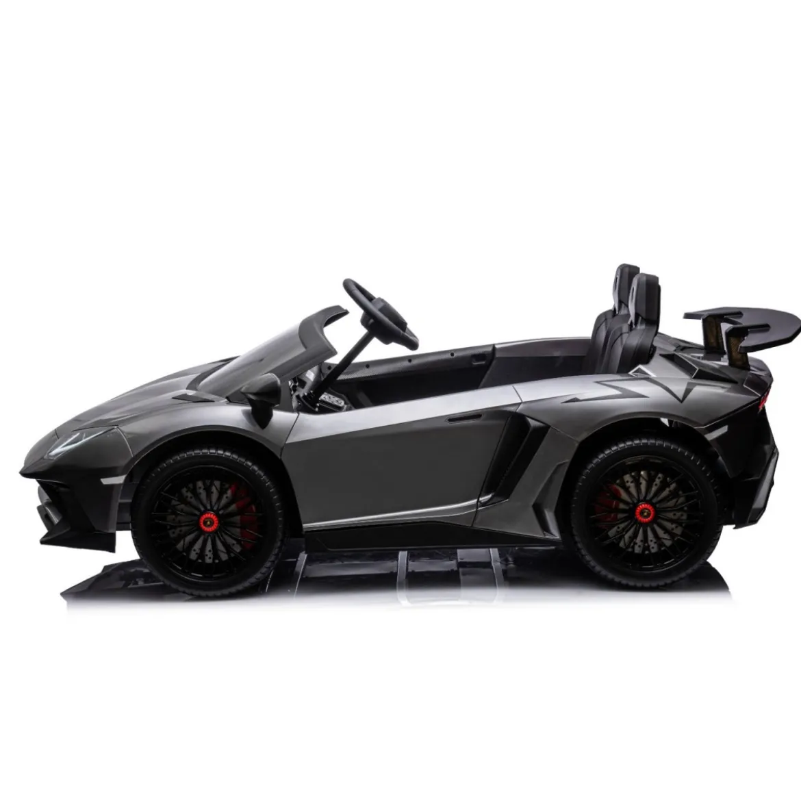 Lamborghini AVENTADOR SVJ BIG Full Grigio Macchina Elettrica per Bambini