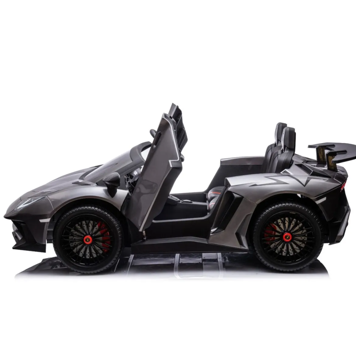 Lamborghini AVENTADOR SVJ BIG Full Grigio Macchina Elettrica per Bambini