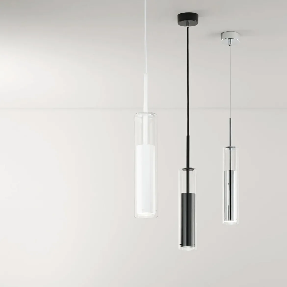 Lampada a Sospensione da Interno Lampadario in Vetro dal Design Moderno