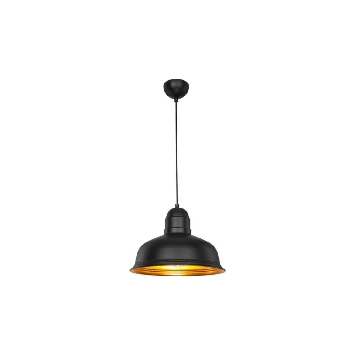 Lampada a Sospensione per Camera Salone in Metallo Nero Lampadario Sospeso