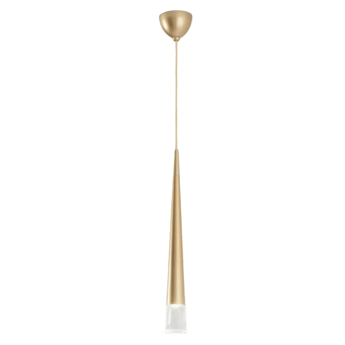 Lampadario Moderno in Metallo Oro Luce a Sospensione da Interno Design
