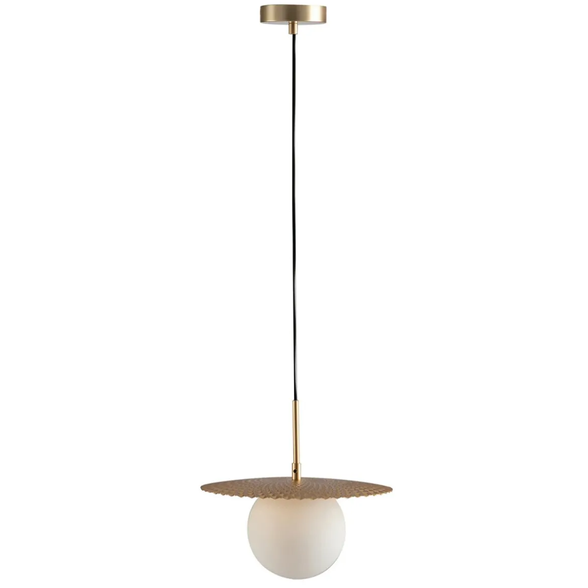Lampadario Moderno Luce a Sospensione da Interno Design in Metallo Oro