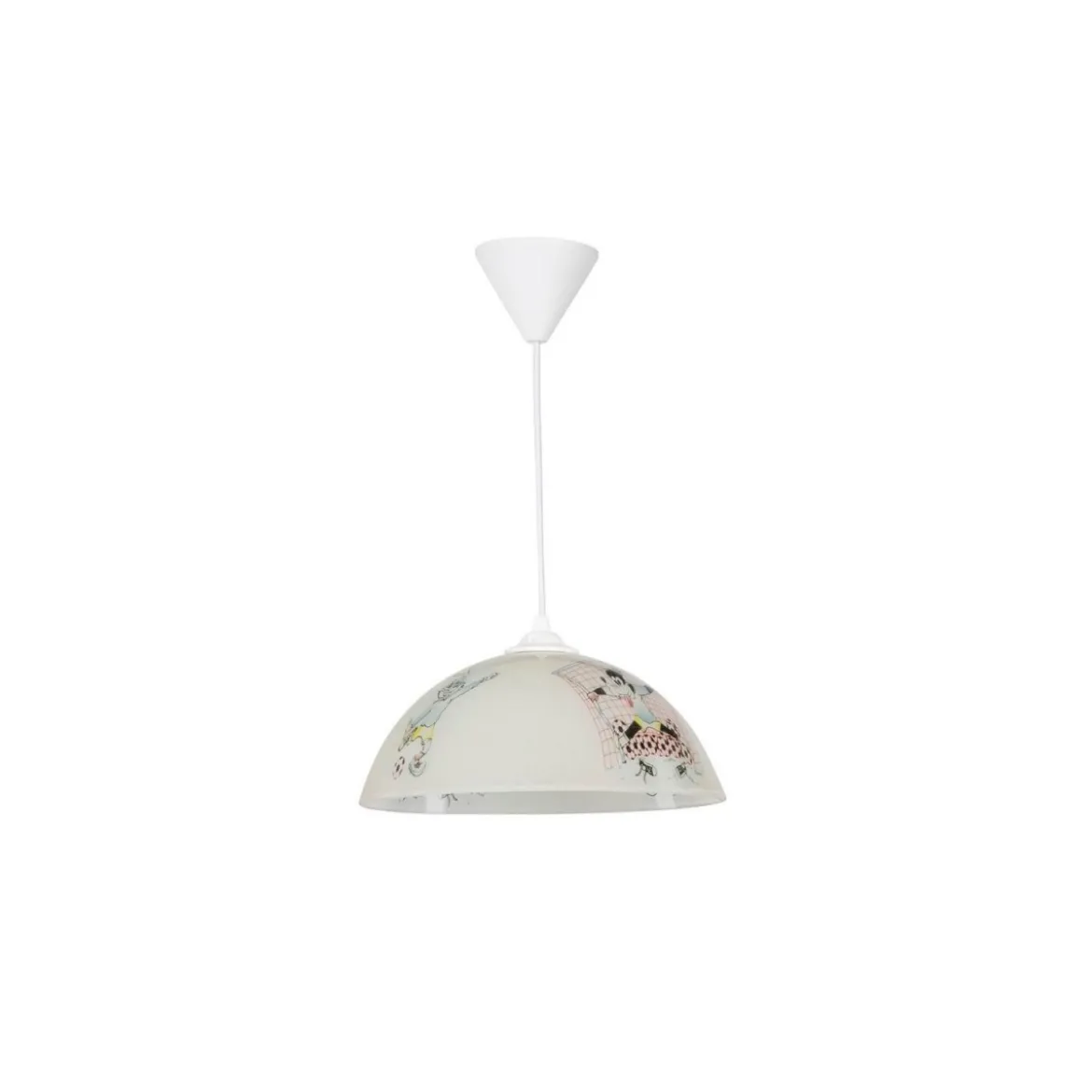 Lampadario Sospeso per Cameretta Ragazzi Lampada a Sospensione Vetro Bianco