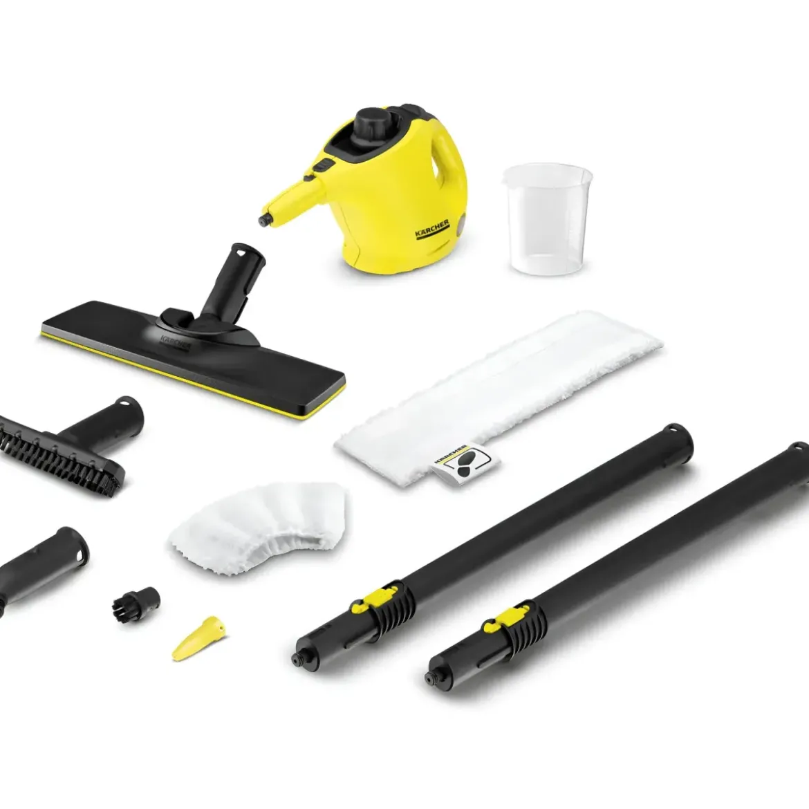 Lavapavimenti a Vapore Karcher 1200W Portatile Cavo 4 m Accessori