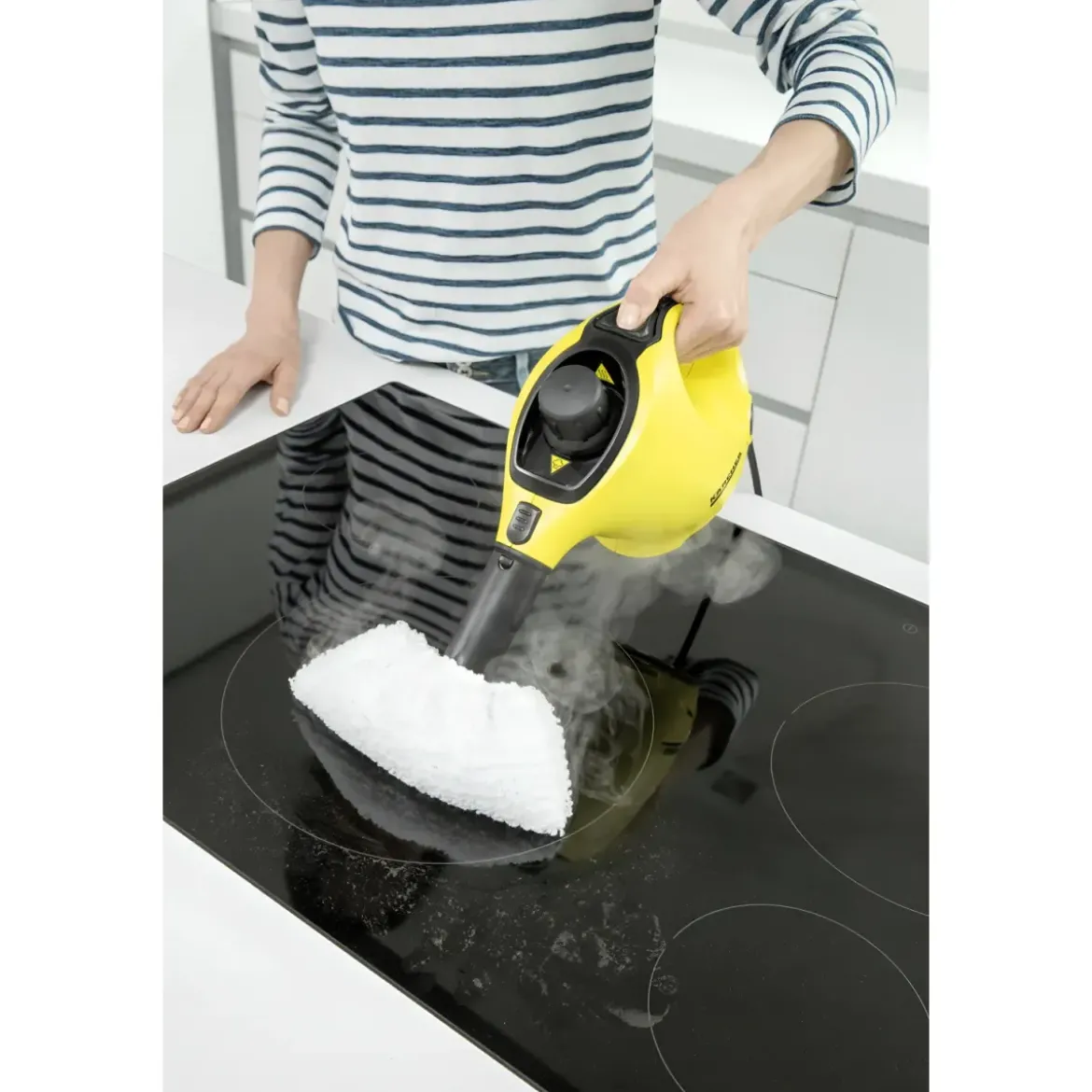 Lavapavimenti a Vapore Karcher 1200W Portatile Cavo 4 m Accessori