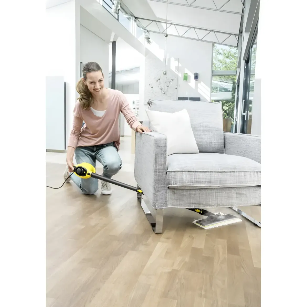 Lavapavimenti a Vapore Karcher 1200W Portatile Cavo 4 m Accessori
