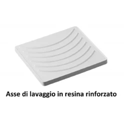 Lavatoio con Mobiletto 50x50 cm in Legno Pilozzo per Lavanderia da Interno