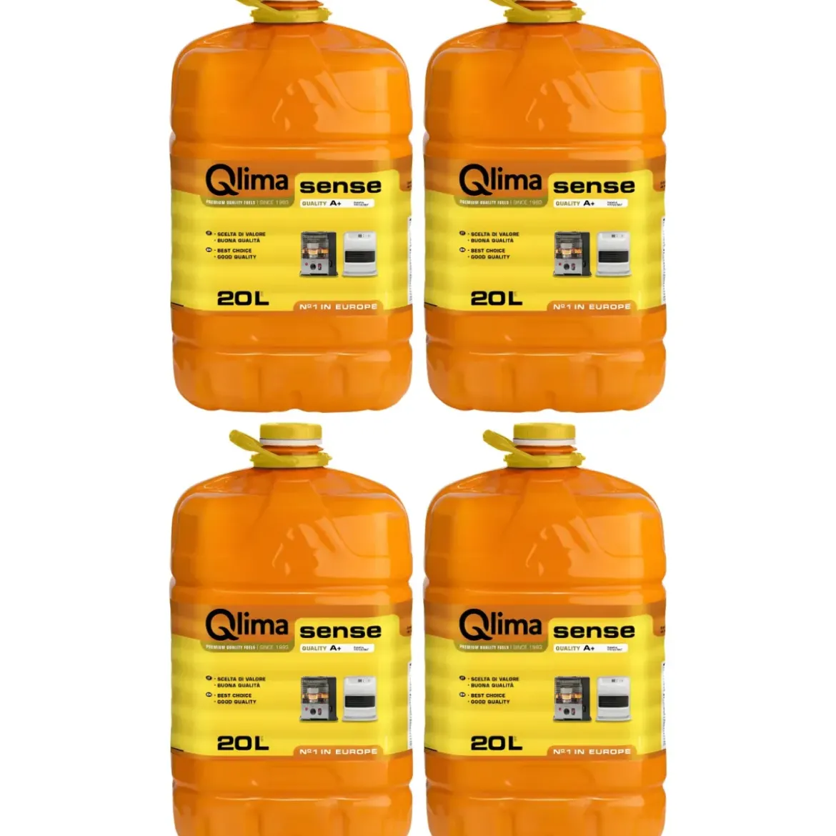 20L Combustibile Liquido per Stufe Universale 4 Taniche Ecologica