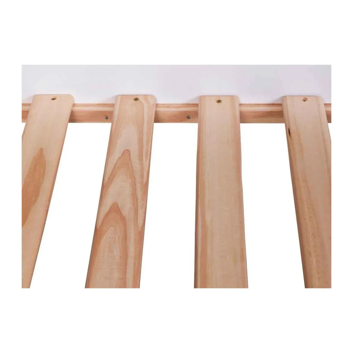 2 Letti Singoli Materasso 90x200 a Doghe Castello Bianco Pino Scala Cameretta