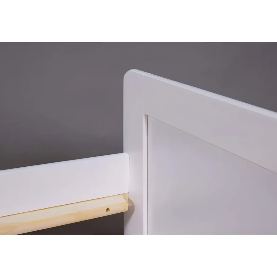 2 Letti Singoli 90x200 Bianco da Cameretta Secondo Estraibile Contenitore