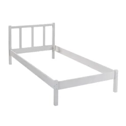 Letto Singolo da Cameretta 90x200 senza Doghe Bianco