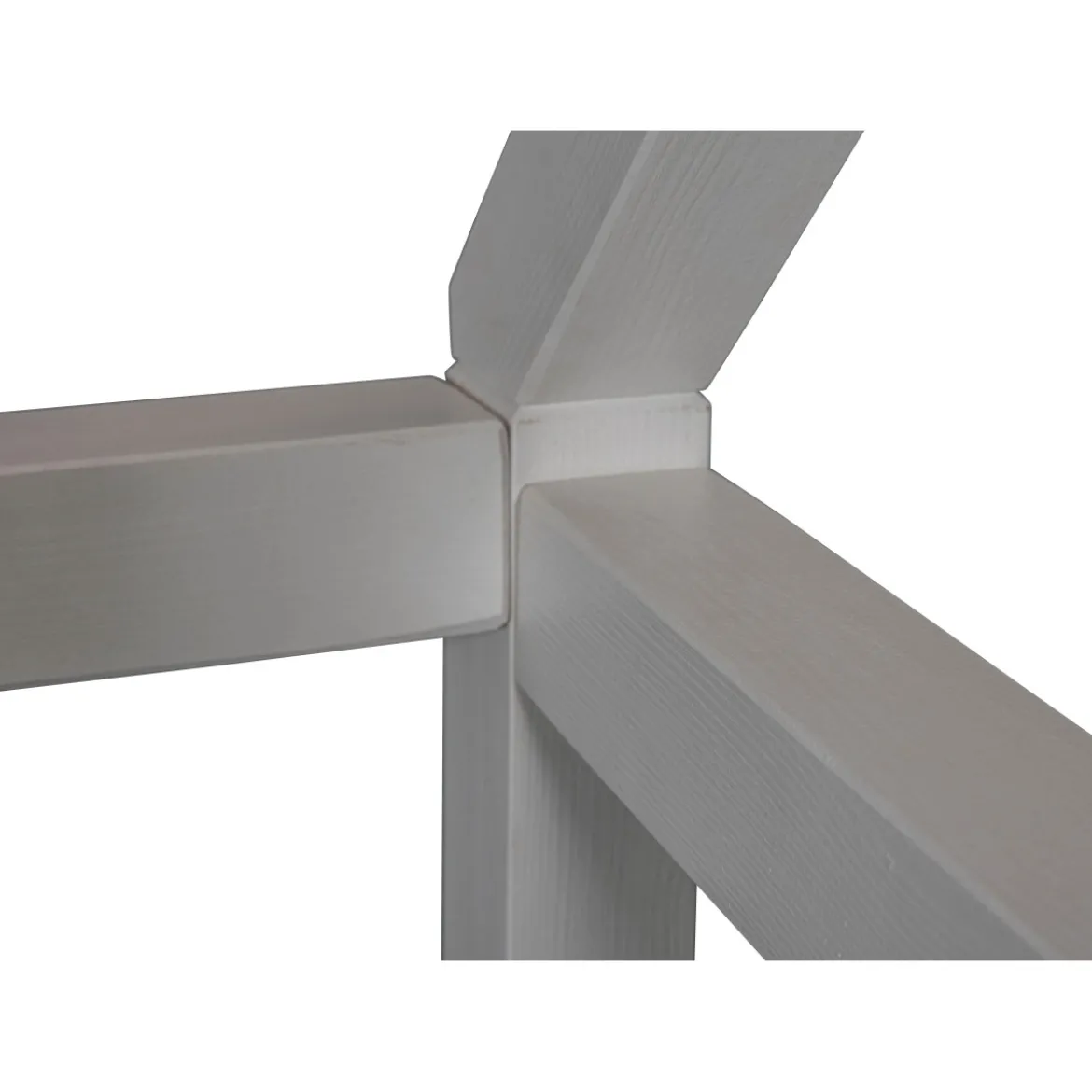 Letto singolo 90x200 cm Bianco con Tetto Doghe