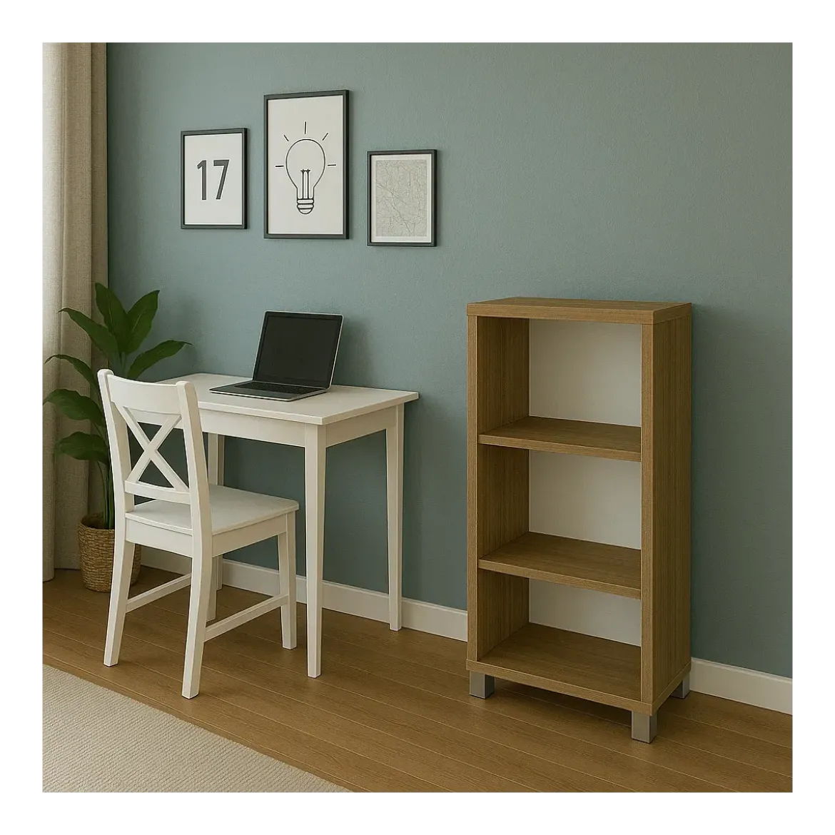 Libreria a Giorno 70x29x118 cm Noce con Ripiani Regolabili