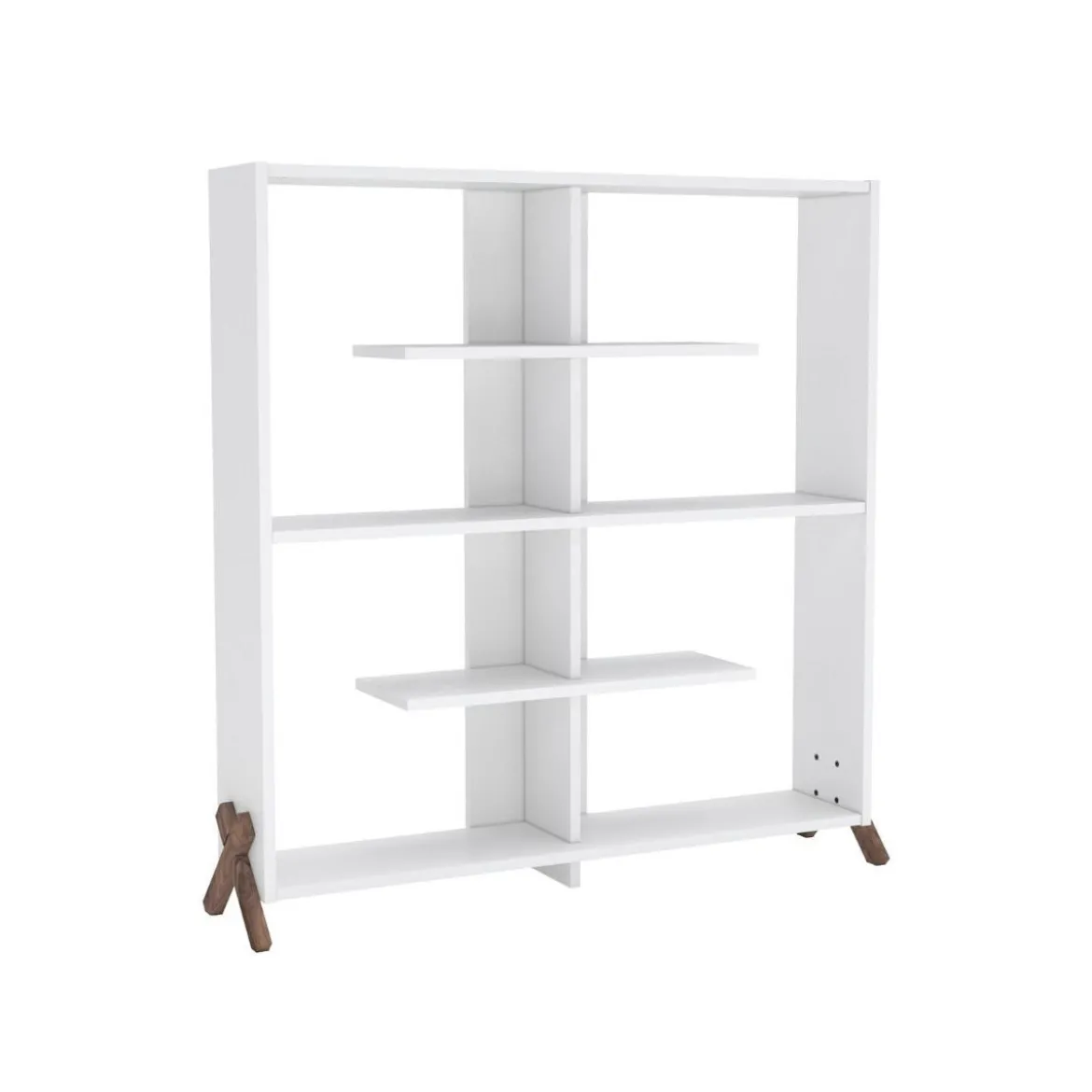 Libreria Bianca Moderna Arredamento Minimal Salotto