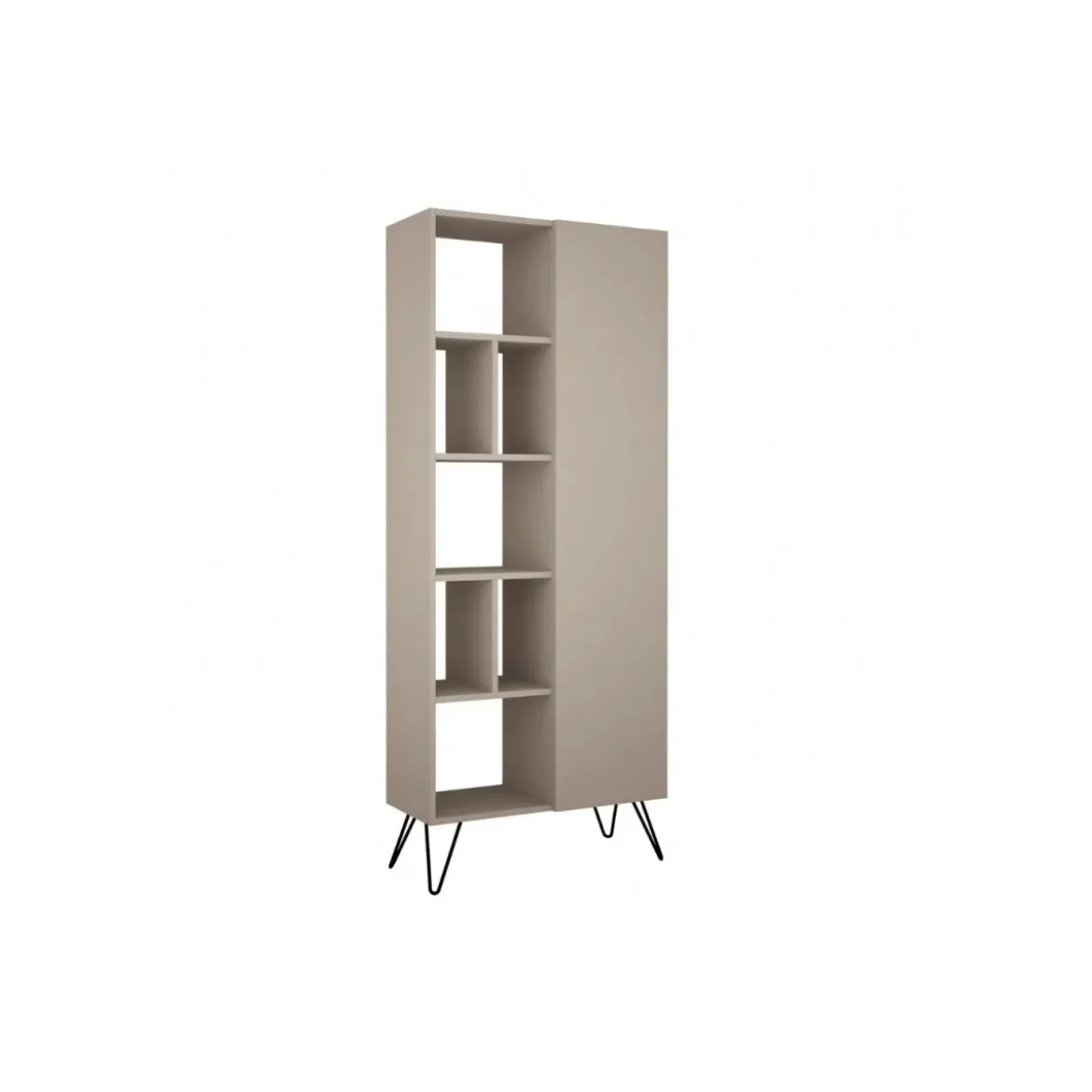 Libreria con Anta 7 Ripiani Antracite 80,6x191 cm