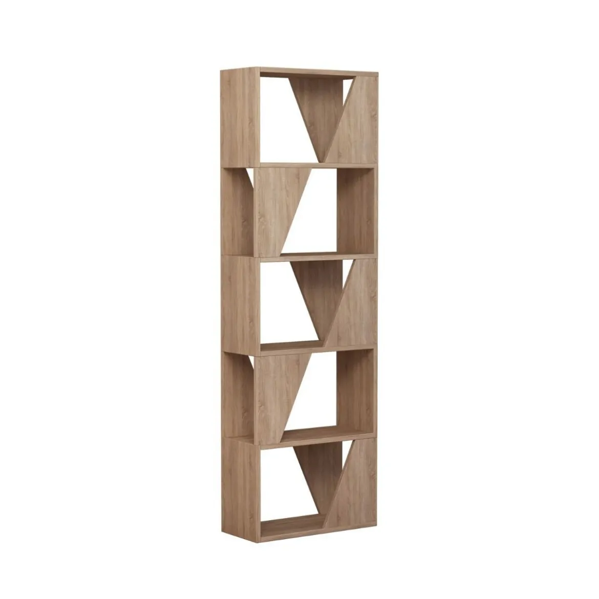 Libreria Design Rovere in Legno per Salotto o Camera da Letto