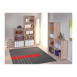 Libreria in Legno 60 Rovere Moderna Alta Bassa Stretta Scaffali Ripiani Ufficio