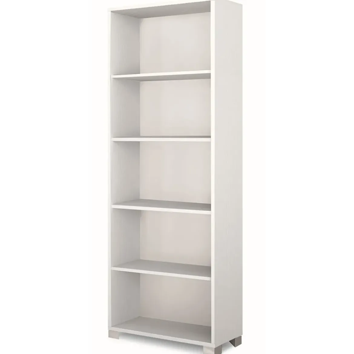 Libreria Moderna 70x29x190 cm Bianca con Ripiani Regolabili
