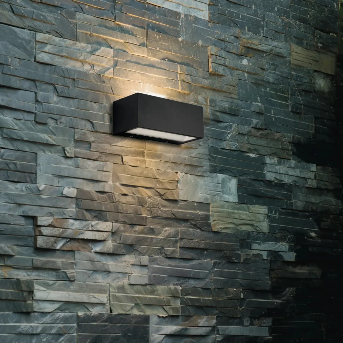 Luce da Muro Applique a Parete da Esterno Intec in Alluminio Antracite