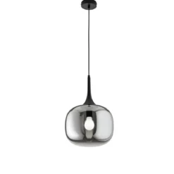 Luce in Vetro e Metallo Elegante di Design Lampadario a Sospensione