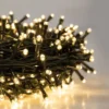 Lucine di Natale 100 Led 4,5 mt Decorazione con Luce Bianco Caldo