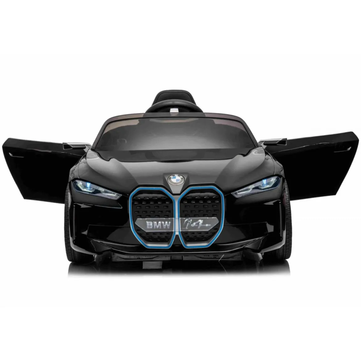 Macchina BMW i4 per Bambini a Batteria Auto Nero Metallizzata Elettrica
