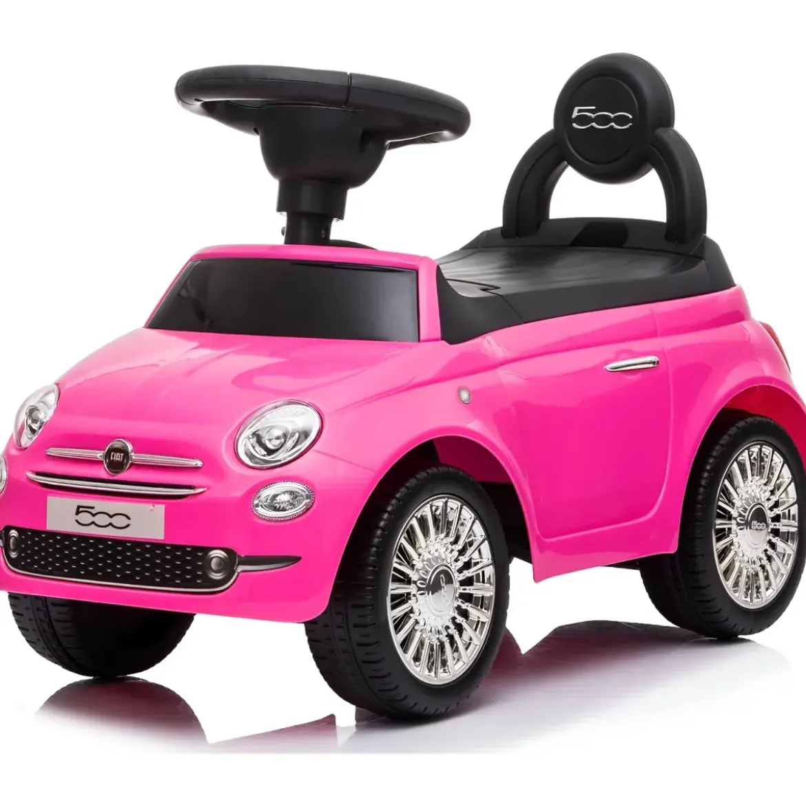 Macchina Cavalcabile per Bambini Primi Passi Fiat 500 Rosa