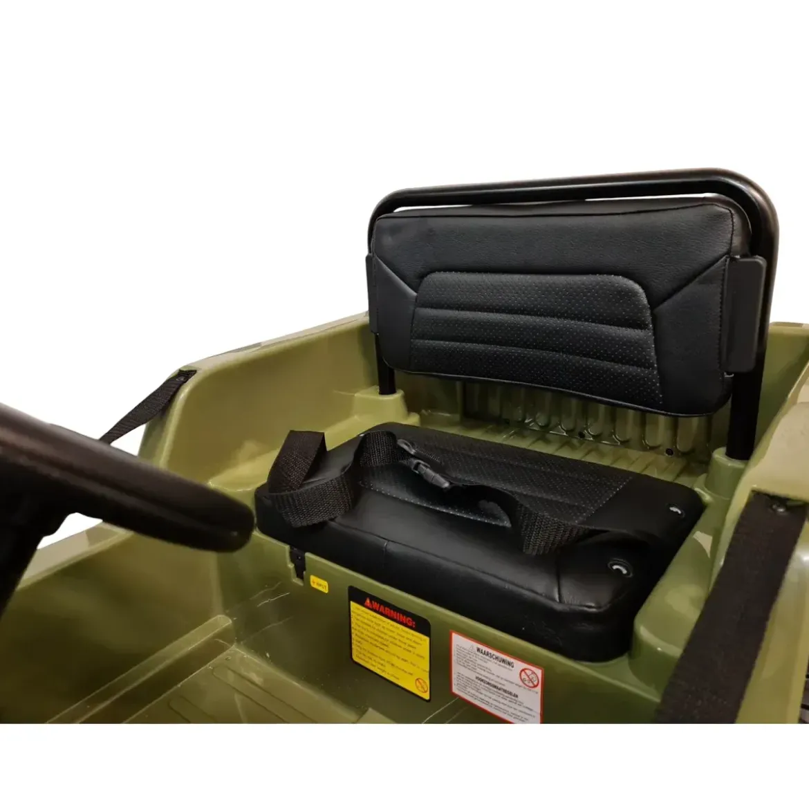 Macchina Elettrica Jeep Willy Verde per Bambini Fuoristrada Monoposto