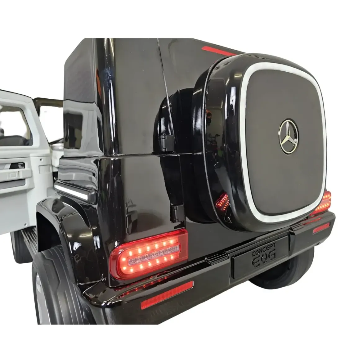 Macchina Elettrica per Bambini Mercedes EQG 12V Nero con Telecomando