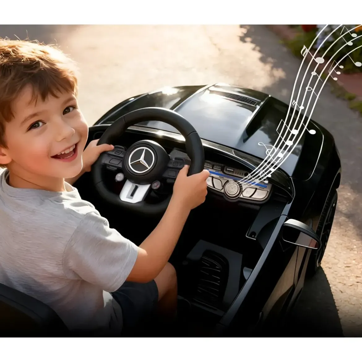 Macchina Elettrica per Bambini 12V Maserati Folgore Nero Telecomando