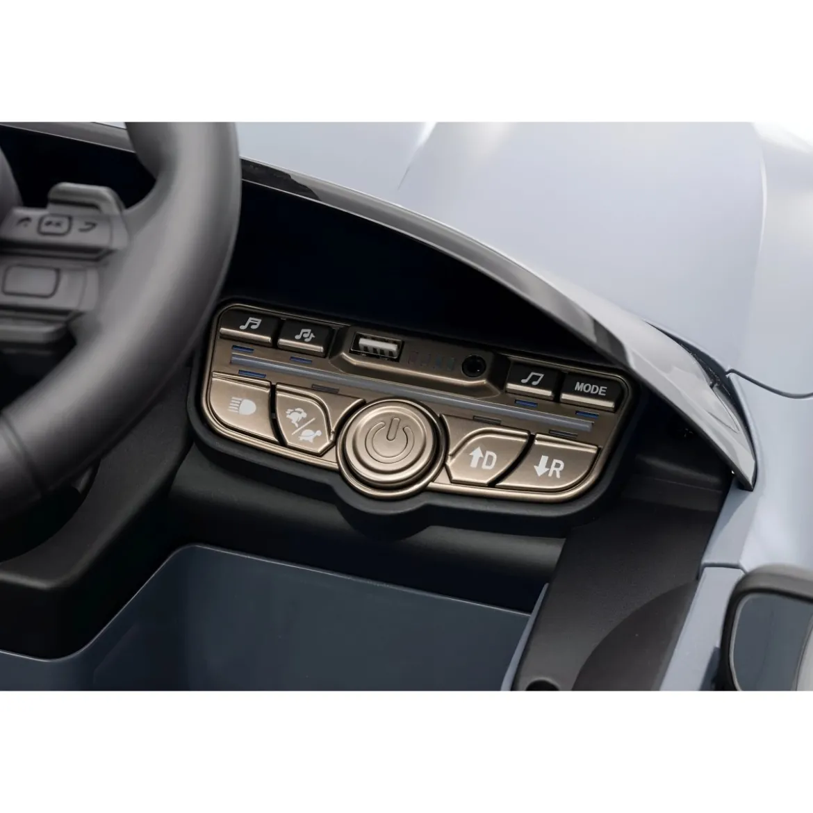 Macchina Elettrica per Bambini 12V Maserati Folgore Grigio Telecomando