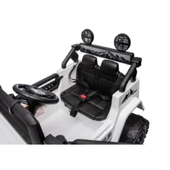 Macchina Elettrica per Bambini Auto Toyota Cruiser a Batteria 12 V Bianca