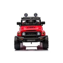 Macchina Elettrica per Bambini Toyota Cruiser Rossa Auto a Batteria 12 V
