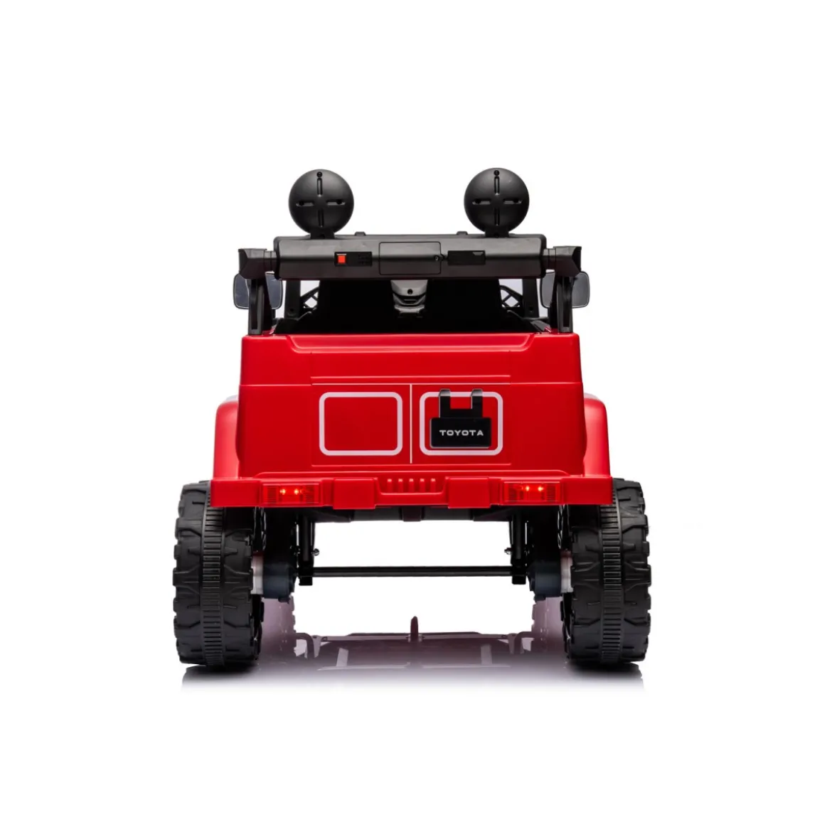 Macchina Elettrica per Bambini Toyota Cruiser Rossa Auto a Batteria 12 V