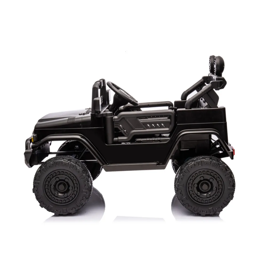 Macchina Elettrica per Bambini Nera Toyota Cruiser Auto a Batteria 12 V