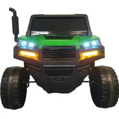 Macchina Elettrica per Bambini Gator Jeep Farmer Verde 6x6 con 2 Posti