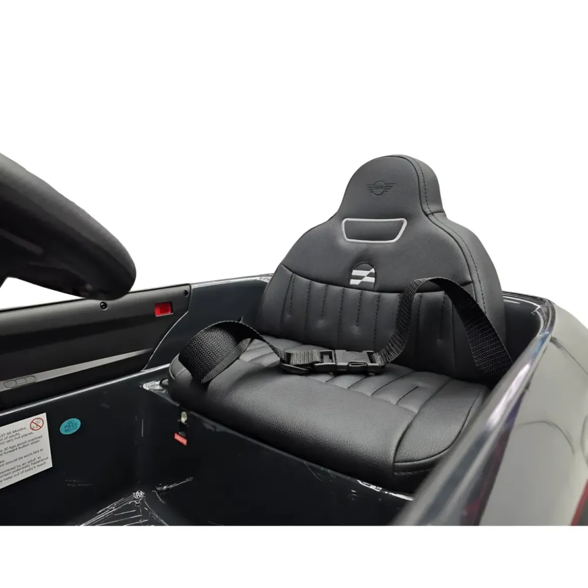 Macchina per Bambini Elettrica Mini Cooper S 12V Nero Metallizzato