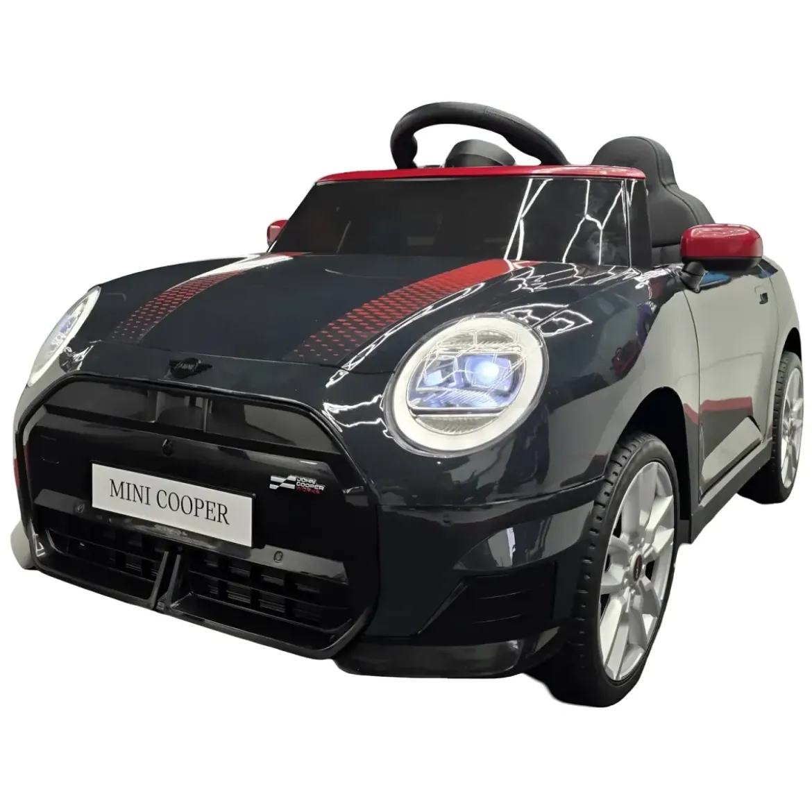 Macchina per Bambini Elettrica Mini Cooper S 12V Nero Metallizzato