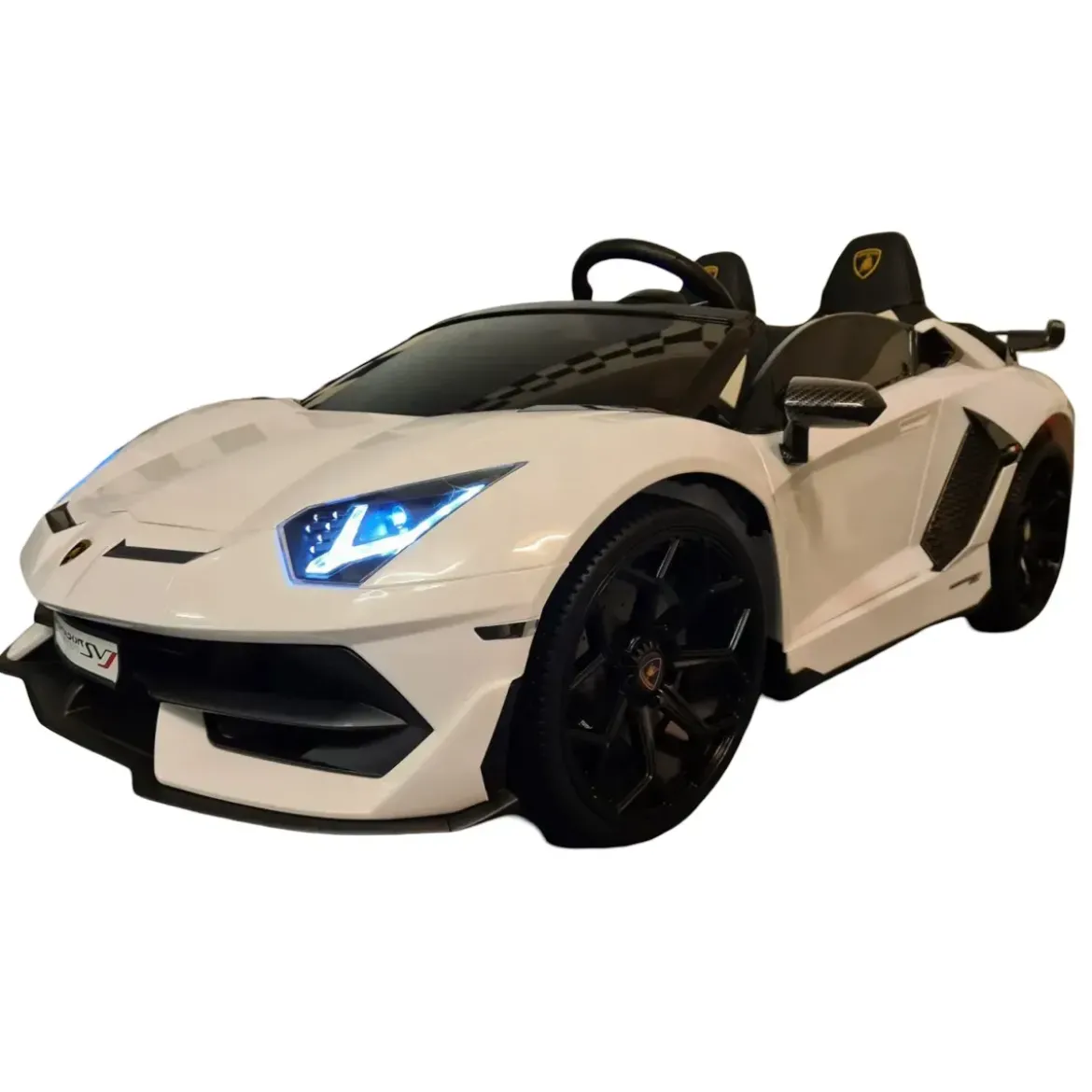 Macchina per Bambini Lamborghini Aventador 2 Persone a Batteria Bianco