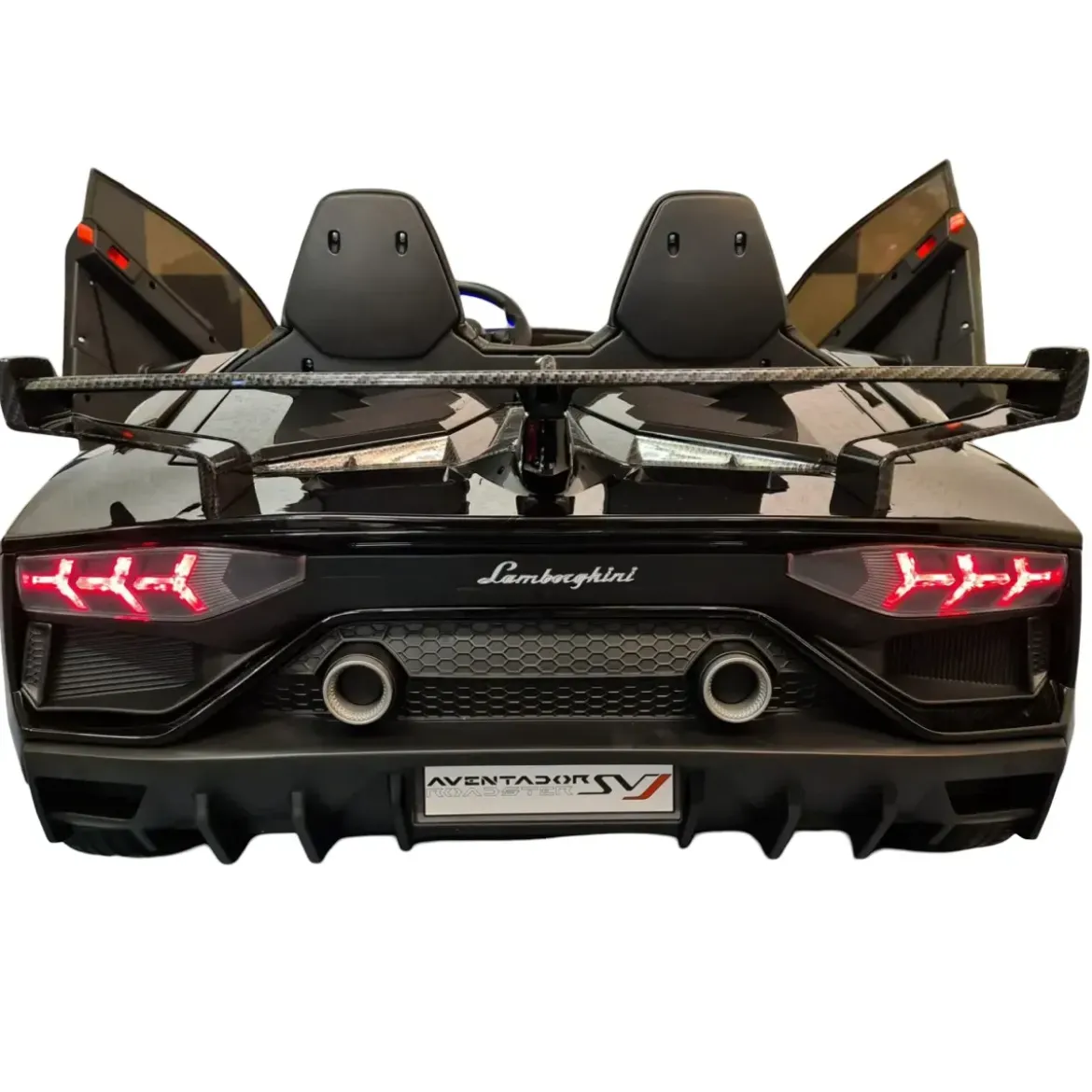 Macchina per Bambini Nero Lamborghini Aventador 2 Persone a Batteria