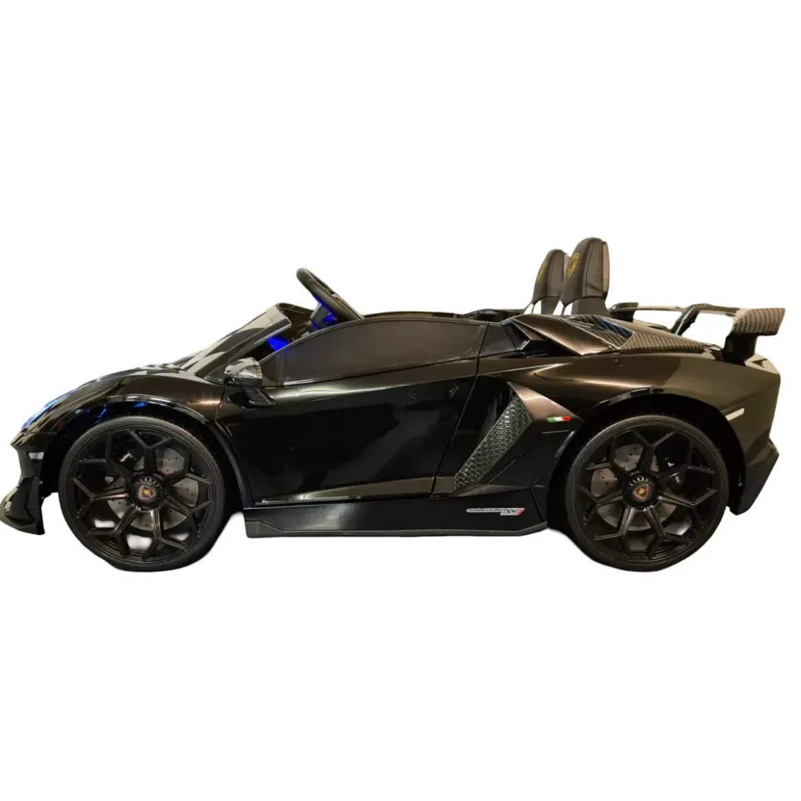 Macchina per Bambini Nero Lamborghini Aventador 2 Persone a Batteria