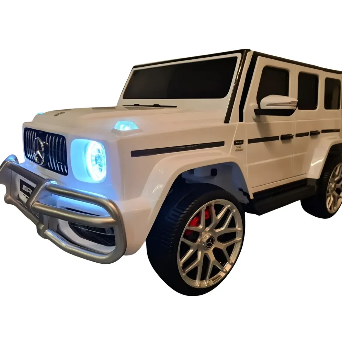 Macchinina per 2 Bambini Auto a Batteria Mercedes G63 AMG 24V Bianca