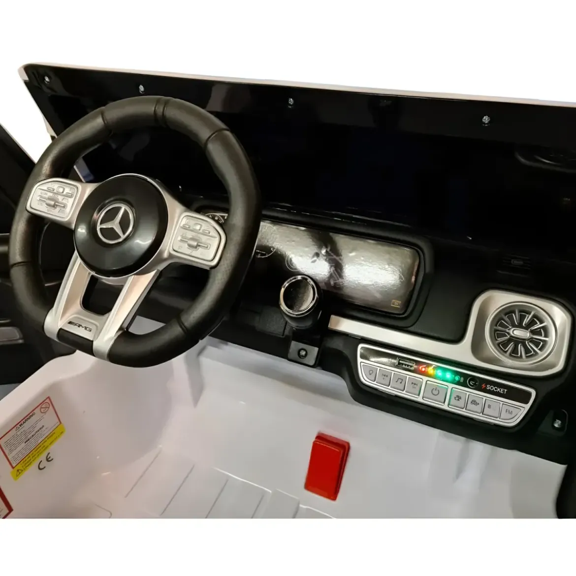 Macchinina per 2 Bambini Auto a Batteria Mercedes G63 AMG 24V Bianca