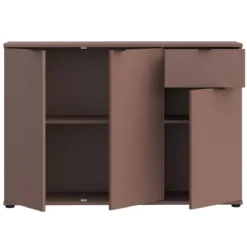 Madia 3 Ante 1 Cassetto Credenza Salvaspazio Terracotta per Soggiorno